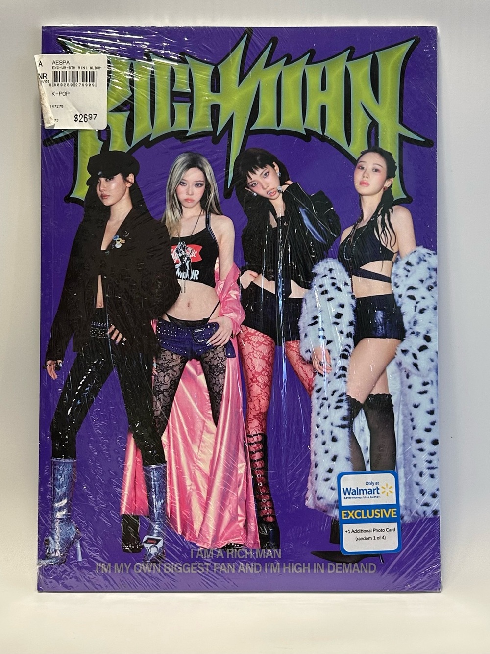 CD Aespa Rich Man Album (Energy Version) Walmart Ex NEW K-Pop